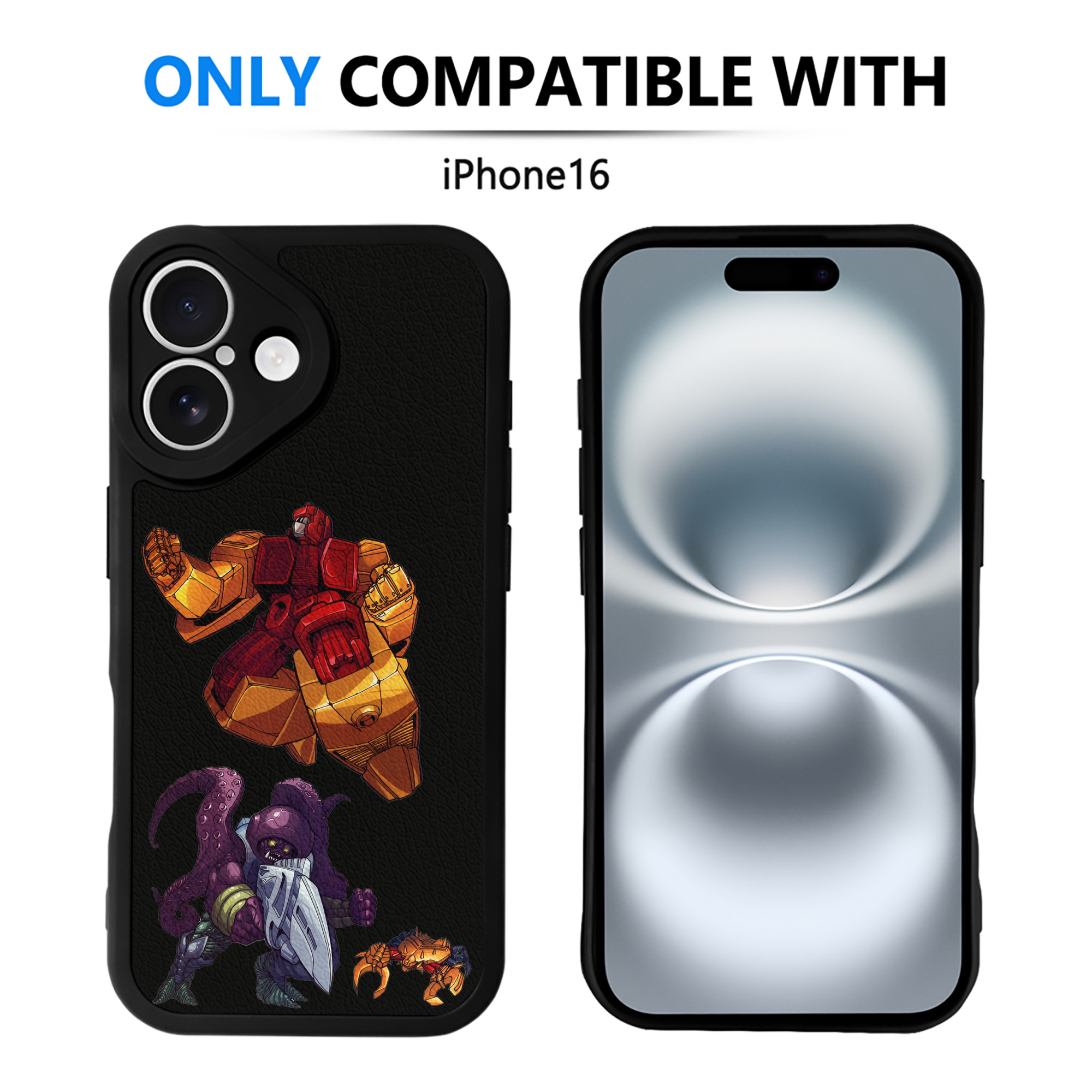 （画像用）  【iPhone 16シリーズ対応】シリコンスマホケース（レザー調） 材質：シリコン